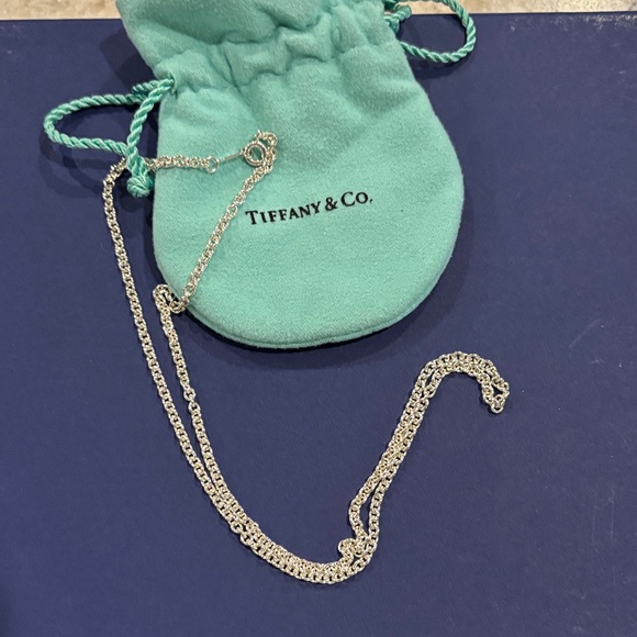 Tiffany & Co. Silver Chain with Turquoise Pouch - Picture 2 of 5